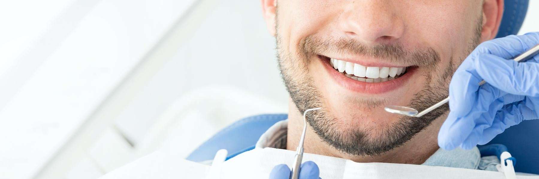 Man getting cosmetic dentistry Garran ACT