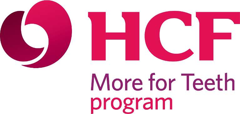 Logo of HCF More for Teeth program, Garran ACT